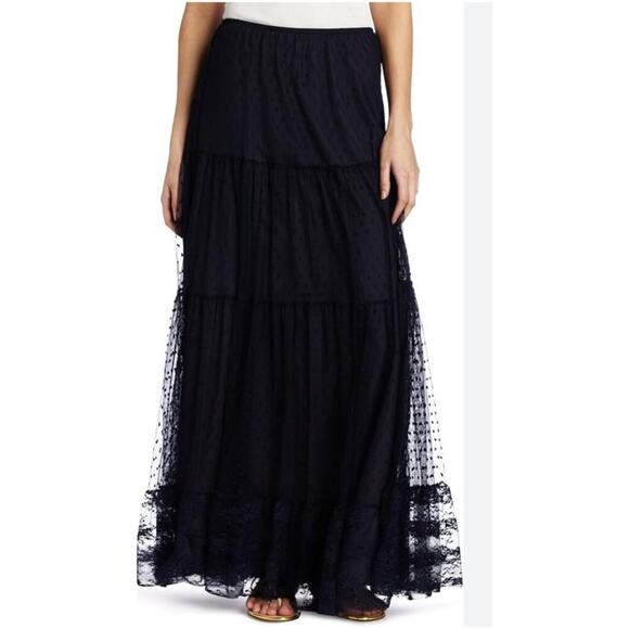 Turcua Swimwear Cover Up Lace Flowy Skirt Black Size S - Picture 1 of 4